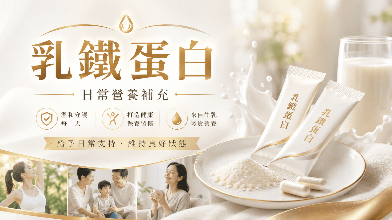 乳鐵蛋白是一種存在於乳汁與部分體液中的蛋白質成分，常見於母乳、牛乳與乳製品相關原料。